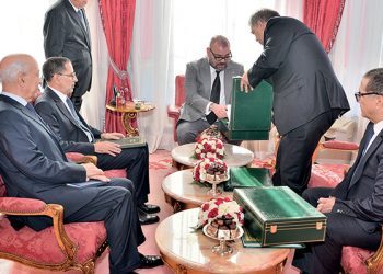 SM Le Roi reçoit le Chef du gouvernement, les ministres de l'Intérieur et de l’Economie et le 1er Président de la Cour des Comptes _SL