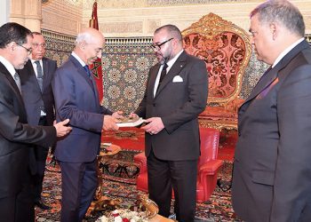SM le Roi reçoit le premier président de la Cour des Comptes